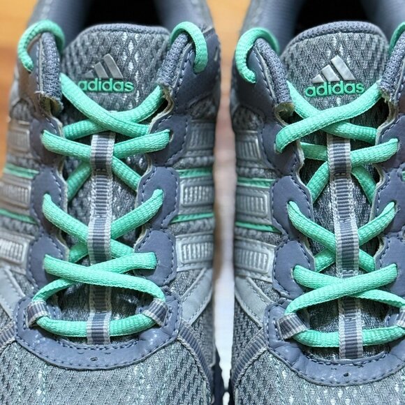 * SOLD * Adidas Womens Thrasher 2 Trail Running Shoes Size 9 Gray Teal - Picture 4 of 10